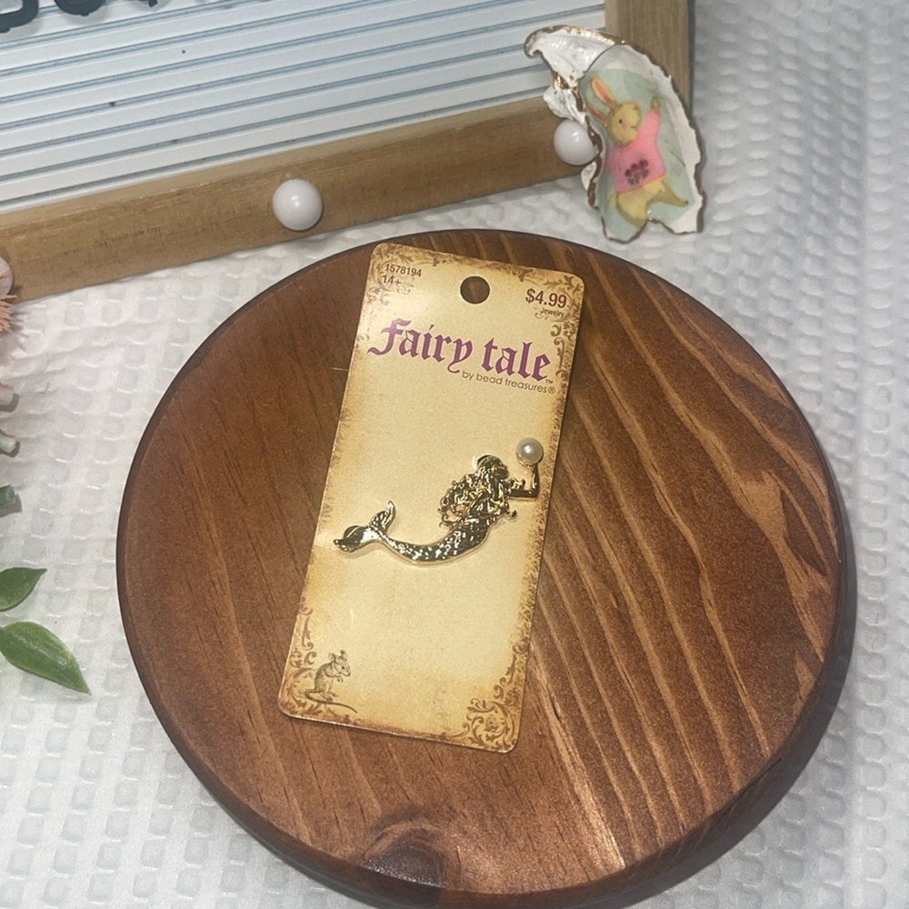 Fairy Tale by Bead Treasures #1578194 MERMAID PEARL Fairy Tale Book Pendant